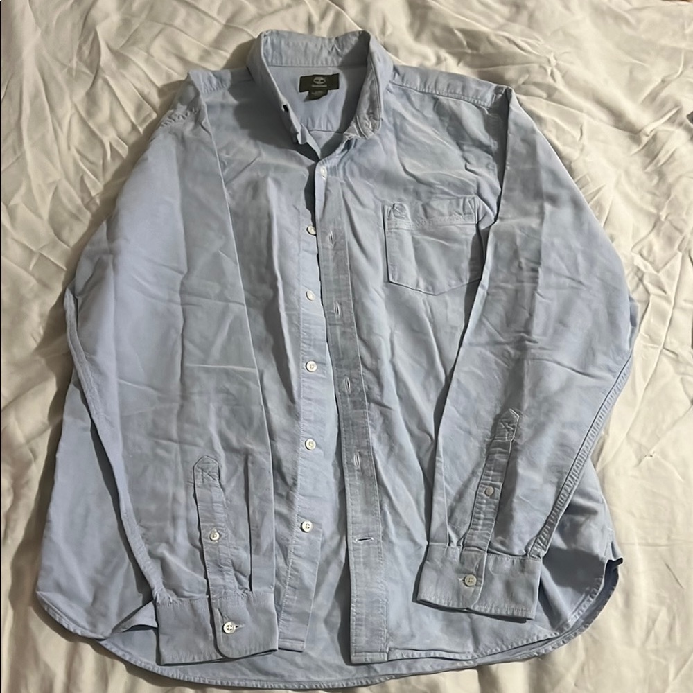 Men's Classic Blue Shirt Lg